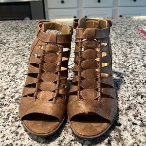 Naturalizer stacked wood wedge sandal